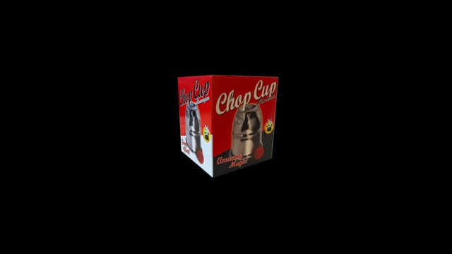 Video Chop Cup in alluminio