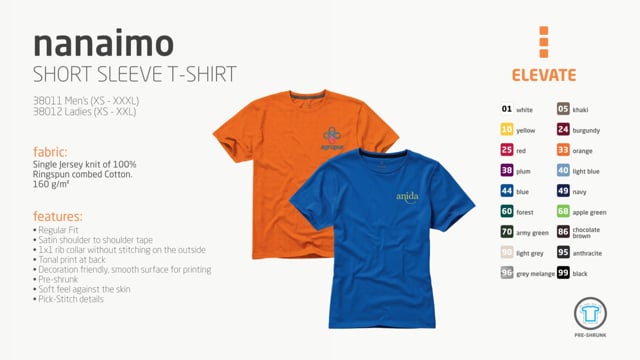 Video av Nanaimo kortärmad damtröja