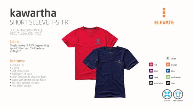 Video av Kawartha kortärmad ekologisk t-shirt dam