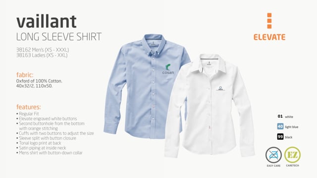 Video av Vaillant långärmad oxfordskjorta dam