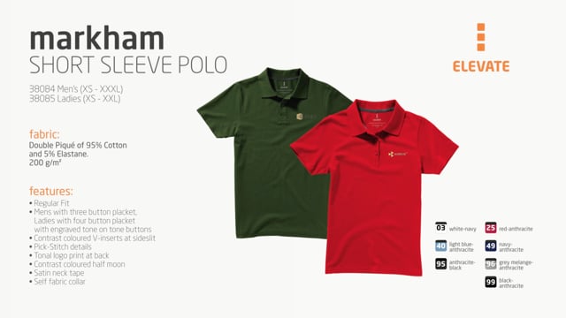 Video av Markham kortärmad dampikétröja stretch