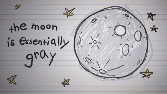 The Moon is Essentially Gray
