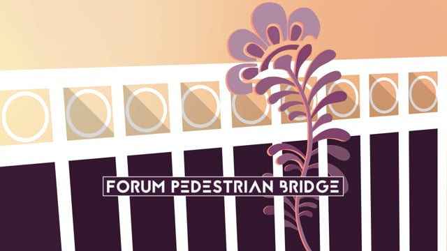 Forum Pedestrian Bridge title sequence