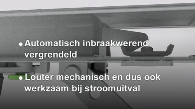 Dankzij de mechanische optilbeveiliging