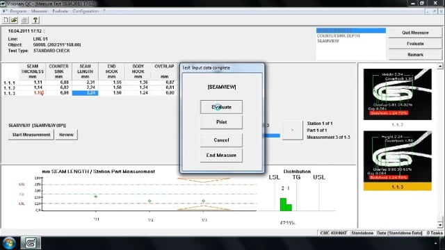 Video do SEAMview™ Inspection Software
