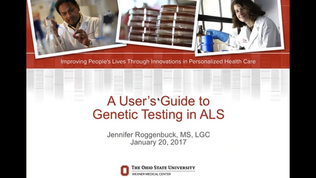 A User's Guide to Genetic Testing in ALS Screen Grab