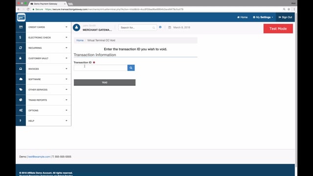Void or Refund Transaction