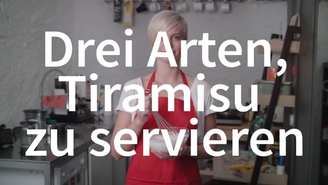 ⁣Three ways to serve Tiramisu