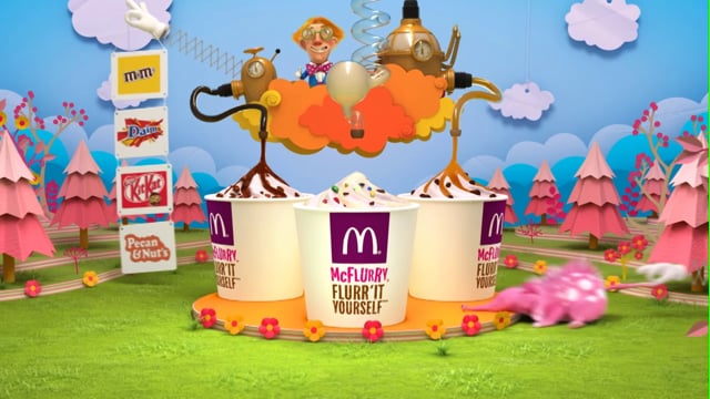 Creative Animation from Mc Donalds TVCommerical