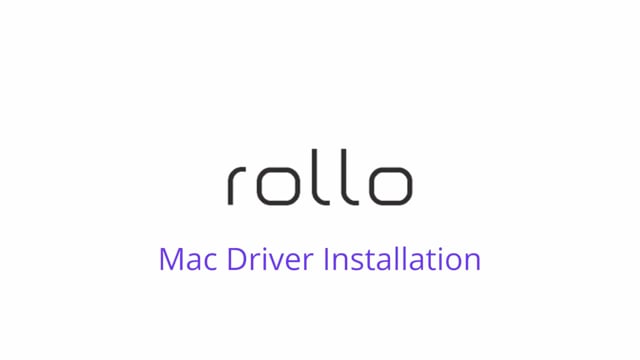 Mac Driver Installation