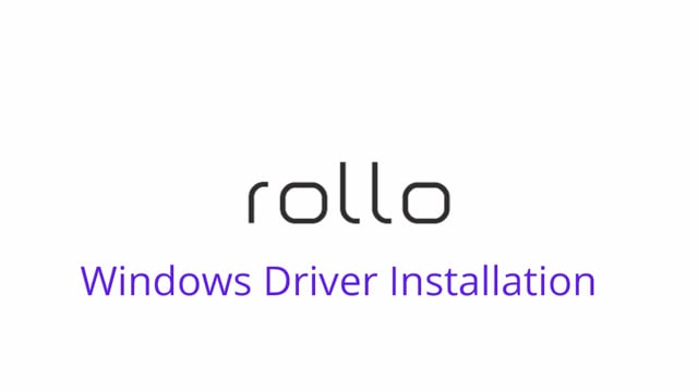 Windows Driver Installation