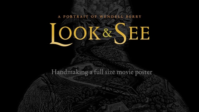 Letterpress Movie Poster