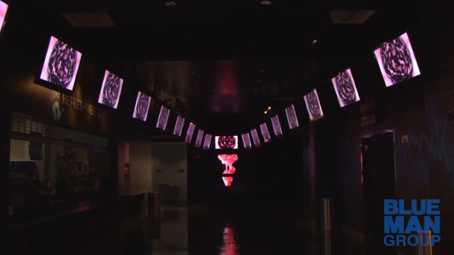 Universal Orlando Blue Man Group Theater lobby installation