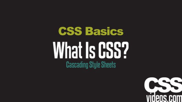 Learn CSS with the Basics CSS Tutorials - 9 videos - video 7