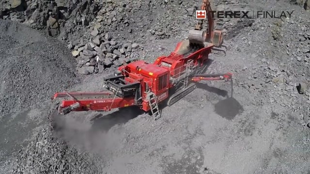 Terex Finlay J-1175 dual power jaw crusher (Quarry)