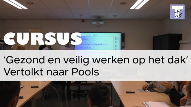 Gezond en Veilig Werken op het Dak vertolkt naar Pools