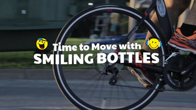 ⁣Time to Move with Smiling Bottles