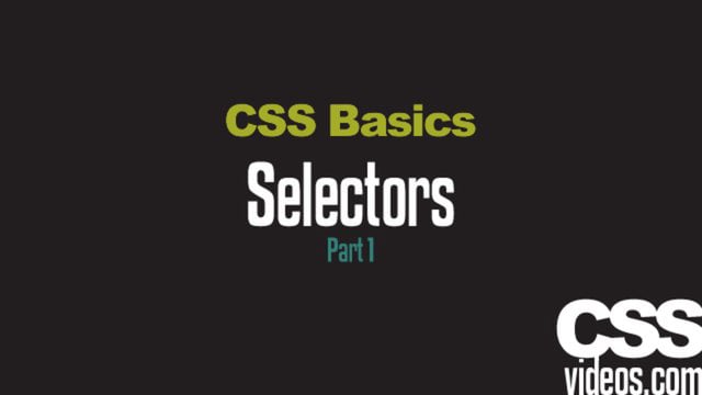Learn CSS with the Basics CSS Tutorials - 9 videos - video 4