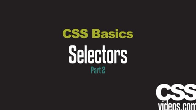 Learn CSS with the Basics CSS Tutorials - 9 videos - video 3