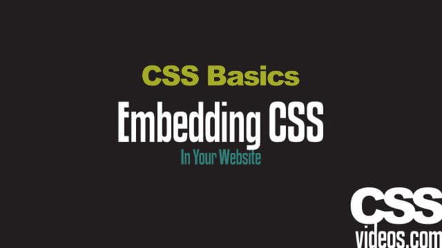 Learn CSS with the Basics CSS Tutorials - 9 videos - video 2