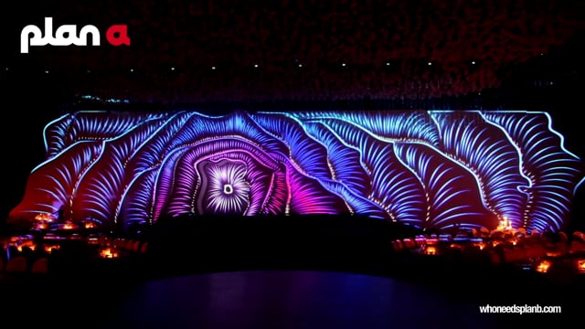 3D Mapping & Live Dancer Bridal Entrance