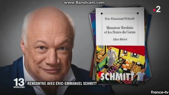 MONSIEUR IBRAHIM ET LES FLEURS DU CORAN : Rencontre avec Eric-Emmanuel SCHMITT (FRANCE 2 - JT13H...
