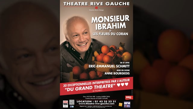 "M.IBRAHIM ET LES FLEURS DU CORAN" au théâtre Rive Gauche (Paris 14ème) - Bande annonce...