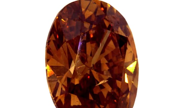 天然オレンジダイヤモンド fancy orangy brown type2a 3/4ct Natural Diamond, Fancy Orangy Brown Color
