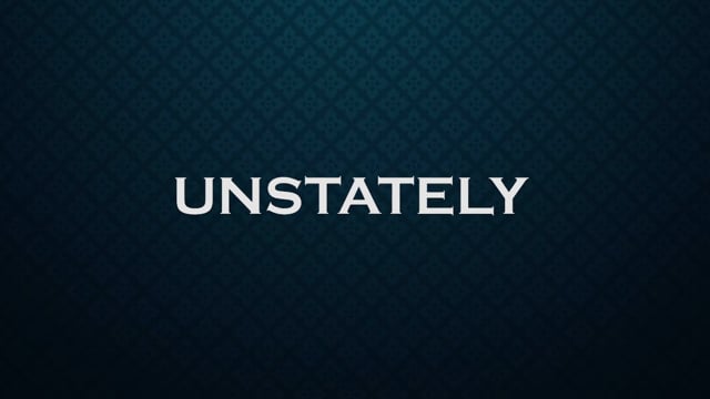 Unstately trailer