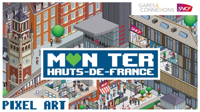 vignette de la vidéo pour la SNCF Pixel Art