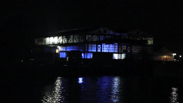 Peter Vink — de Biesboschhal II , site-specific light installation