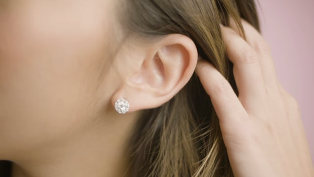 Diamond Cluster Studs - Video