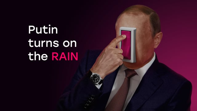 ⁣Putin turns on the Rain