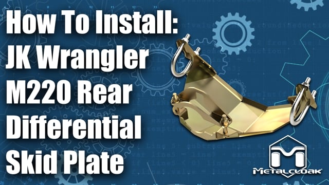 Instrukcja montażu osłony tylnego Dyferencjału Dana 44 J eep Wrangler JK