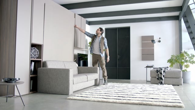 Sklápěcí postel s pohovkou NOBU SOFA