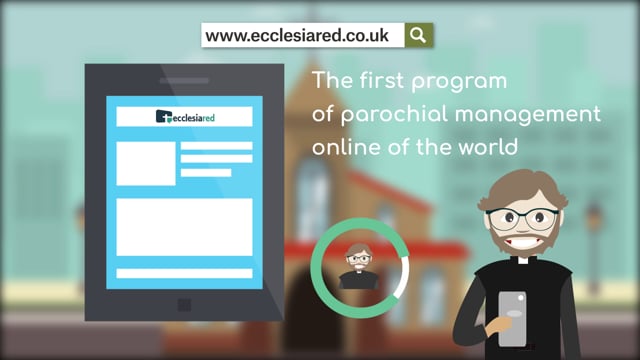 Animated explainer video for parish management software churches UK Spain Brazil