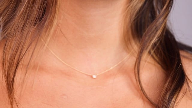 Gemstone Baguette Bezel Necklace - Video