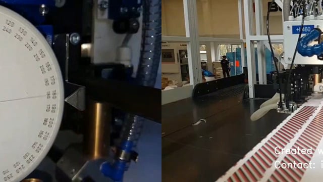 Zeitlupenaufnahme Bogenanleger