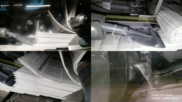 Förderanlage für Zeitungen