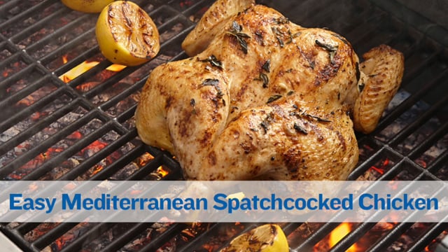 Easy Mediterranean Spatchcocked Chicken Video