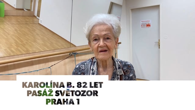 Cvičení pro seniory - reference od Karolíny B. 82 let