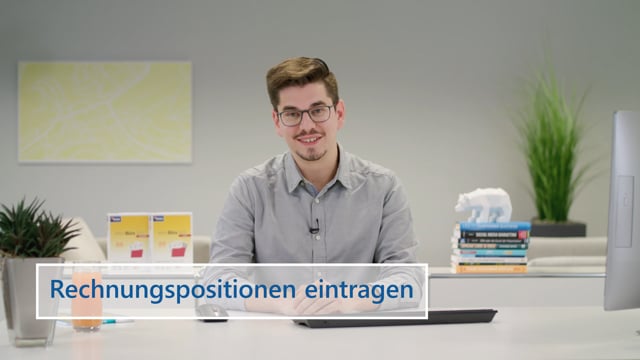 MeinBüro Servicevideo Rechnungspositionen eintragen