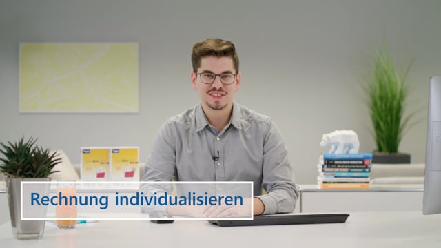 MeinBüro Servicevideo Rechnung individualisieren