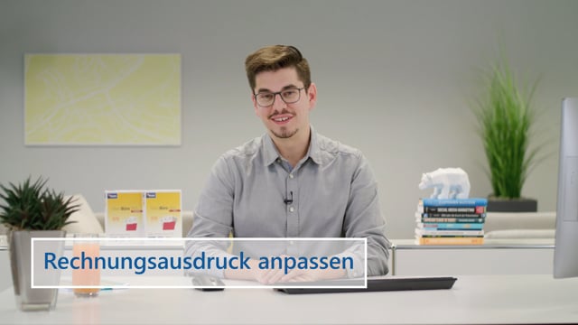 MeinBüro Servicevideo Rechnungsausdruck anpassen