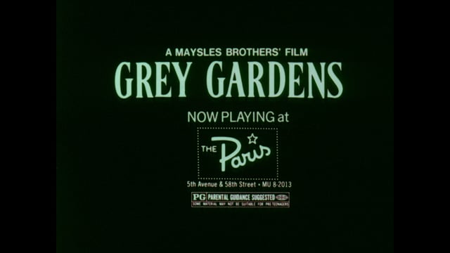 Grey Gardens - Original 1976 Trailer