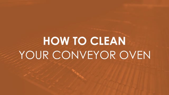 How to clean your Ovention Conveyor Oven