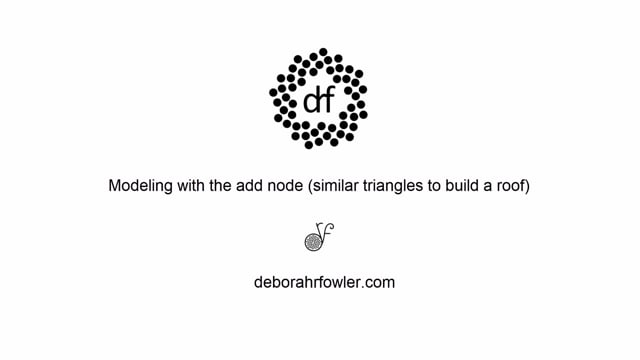 Modeling with the add node video