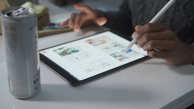 Frame from a short-form social brand spot