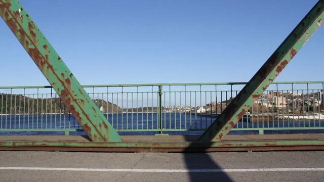 danse du pont (bridge dance), Pont Sainte-Anne, (Fjord Saguenay), Chicoutimi, Quebec, Canada