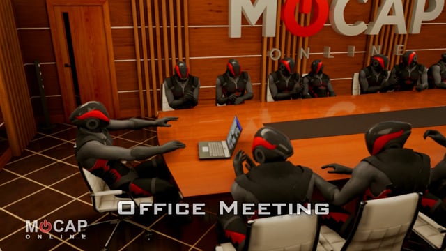 Animation Clip: Office / Meeting ~ MoCap Pack